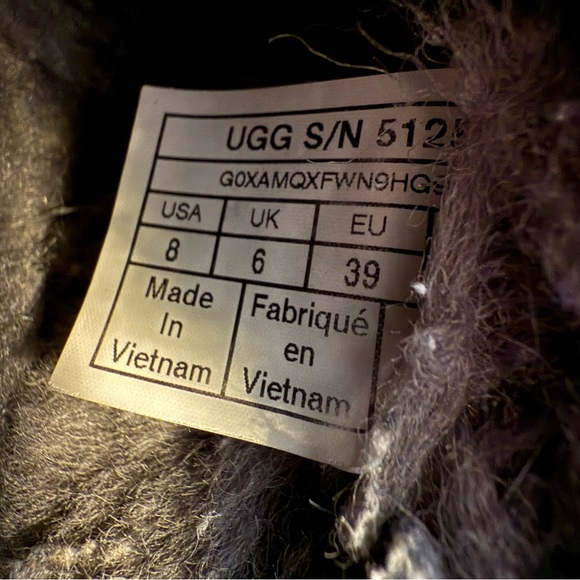 UGG women’s coquette shearling slippers Sz 8 gray - Picture 7 of 7